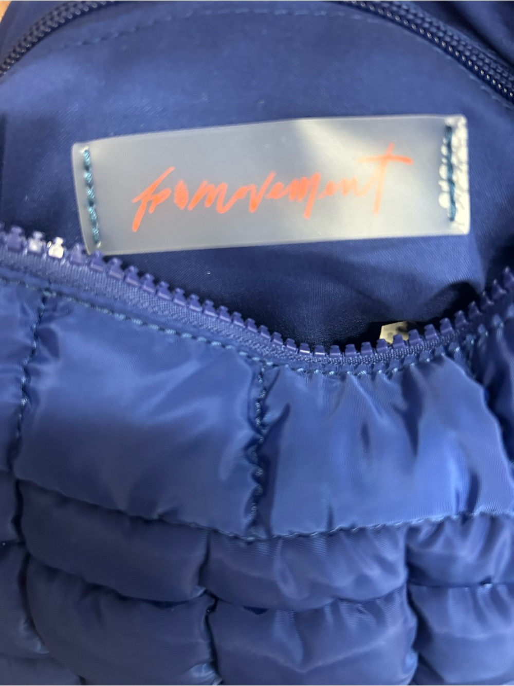FP Movement by Free People Quilted Nylon Crossbody Bag in Royal Blue - Picture 3 of 3